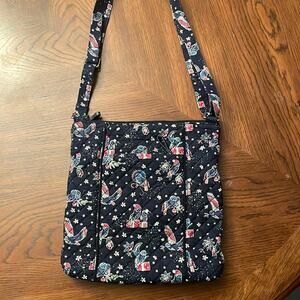 Vera Bradley Hipster Owls Crossbody Blue